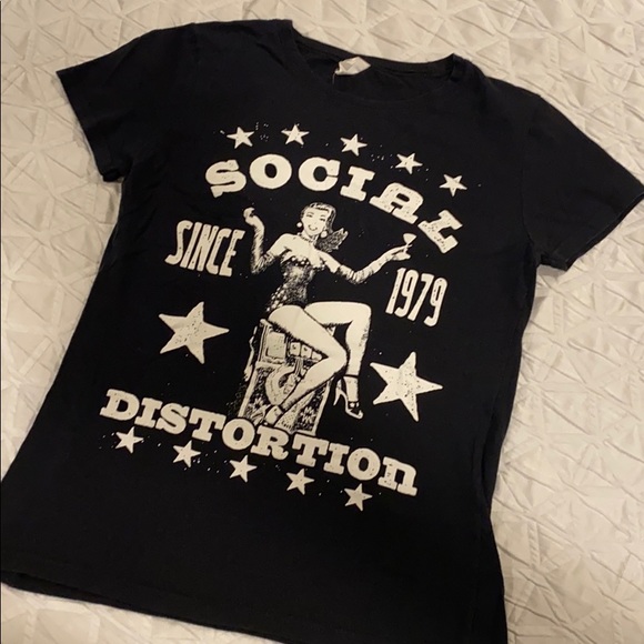 Vintage Tops - 🎃 FINAL PRICE Social Distortion Vintage Style Tee